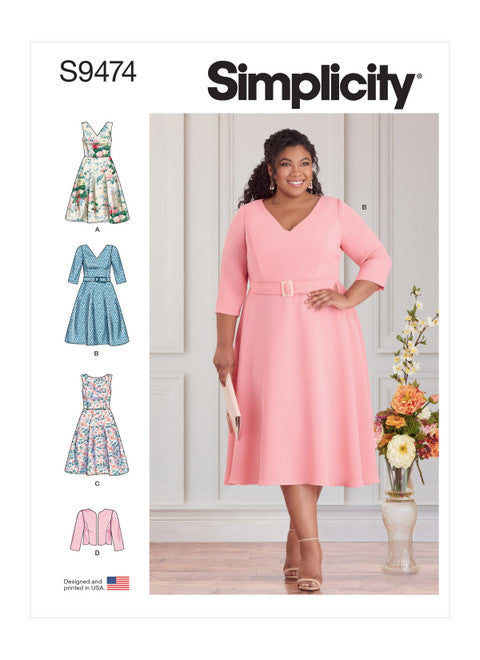 Pattern, SIMPLICITY 9474 Women's Dresses and Jacket