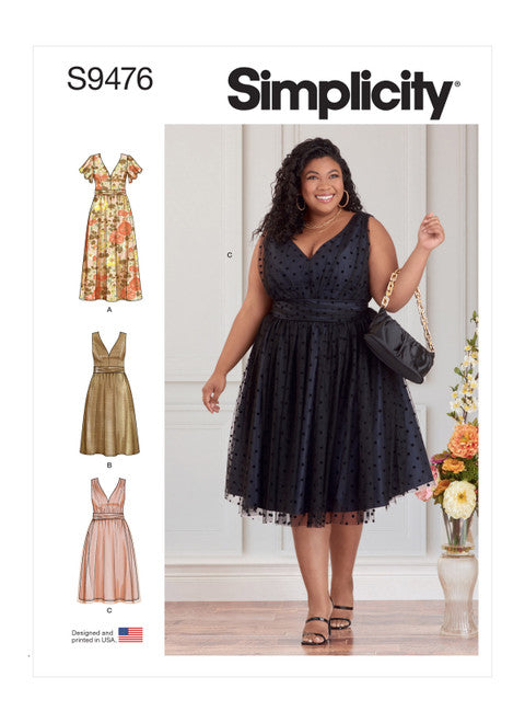 Pattern, SIMPLICITY 9476 Women's Dresses