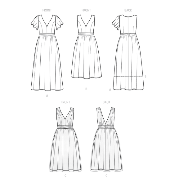 Pattern, SIMPLICITY 9476 Women's Dresses