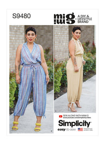 Pattern, SIMPLICITY 9480 Misses' Jumpsuit