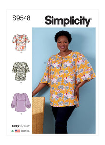 Pattern, SIMPLICITY 9548 Women's Top and Tunic