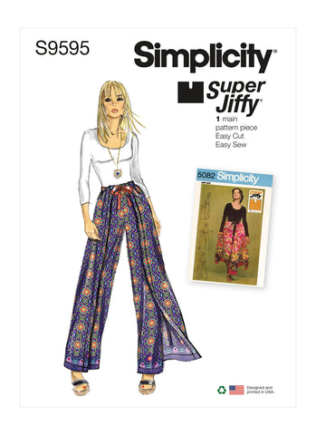Pattern, SIMPLICITY 9595 Misses Super Jiffy Wrap