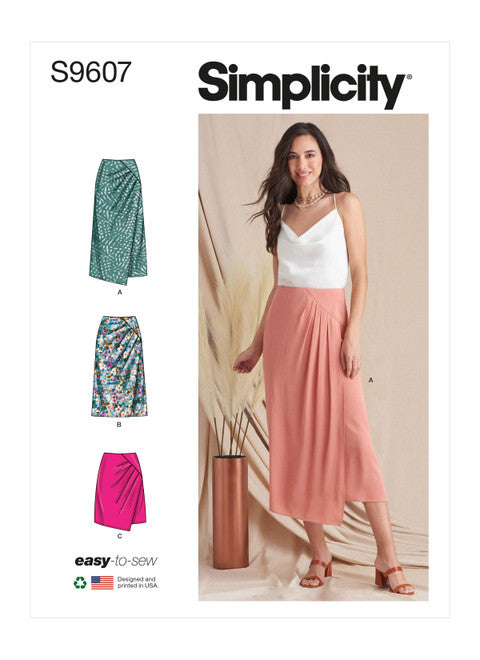 Pattern, SIMPLICITY 9607 Misses' Skirt