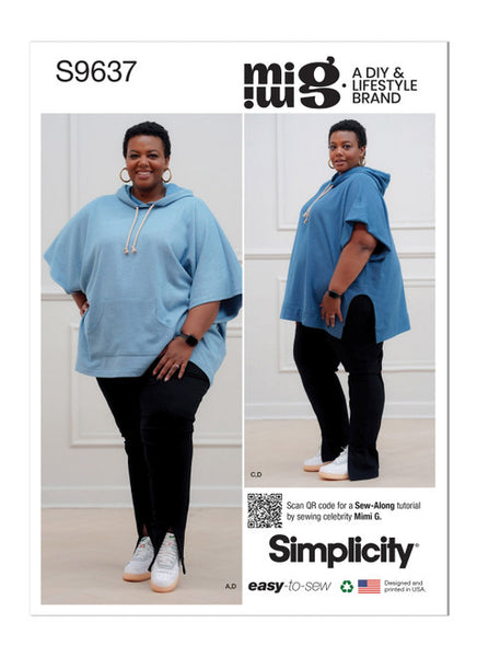 Pattern, SIMPLICITY 9637 Women's Hoodies and Leggings by Mimi G