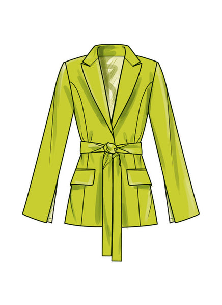 Pattern, SIMPLICITY 9688 Misses' and Women's Jacket with Tie Belt