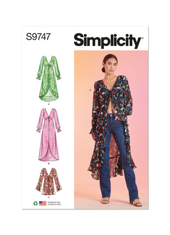 Pattern, SIMPLICITY 9747 Misses Duster