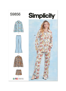 Pattern, SIMPLICITY 9856, Misses' Sleepwear