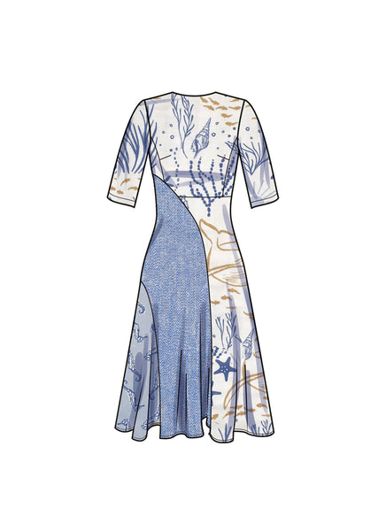 Pattern, SIMPLICITY 9886 Misses Dress with Length Variation