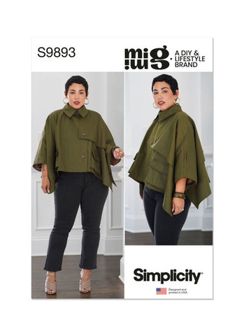 Pattern, SIMPLICITY 9893, Misses' Cape