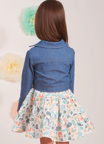 Pattern, SIMPLICITY 9899, Toddlers' Jacket and Dresses