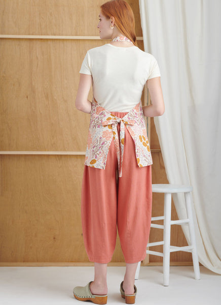 Pattern, SIMPLICITY 9907, Misses' Aprons and Pants