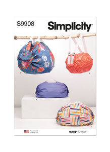 Pattern, SIMPLICITY 9908, Bag in Four Sizes