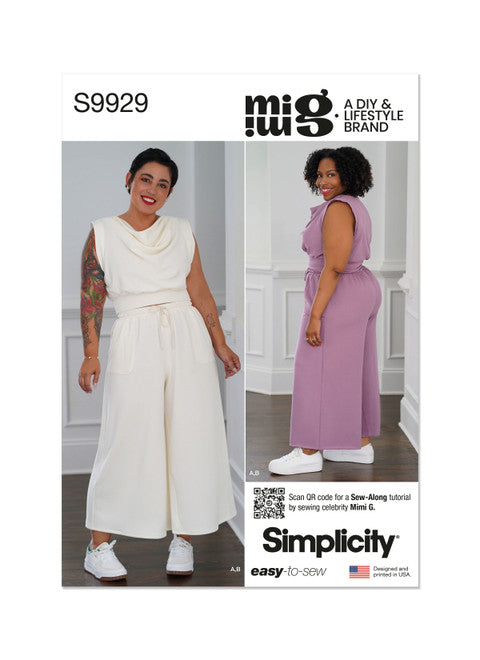 Pattern, SIMPLICITY 9929, Misses' and Women's Lounge Set