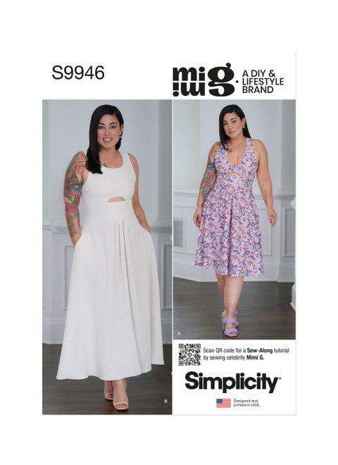 Pattern, SIMPLICITY 9946, Misses' Dresses