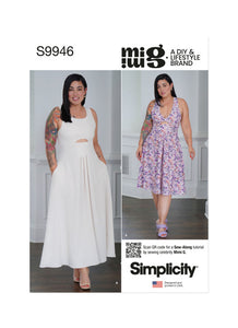 Pattern, SIMPLICITY 9946, Misses' Dresses