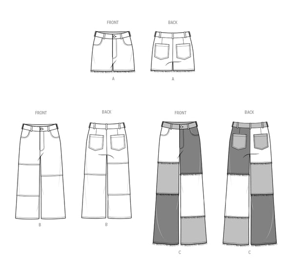 Pattern, SIMPLICITY 9957, Misses' and Women's Shorts and Pants