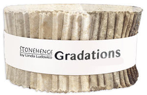 Fabric, Pre-cut, Stonehenge Gradations Strips, Slate 40 pcs CGRAD40-98