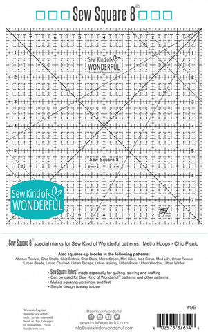 Ruler Quilters Sew Square 8 SKW95