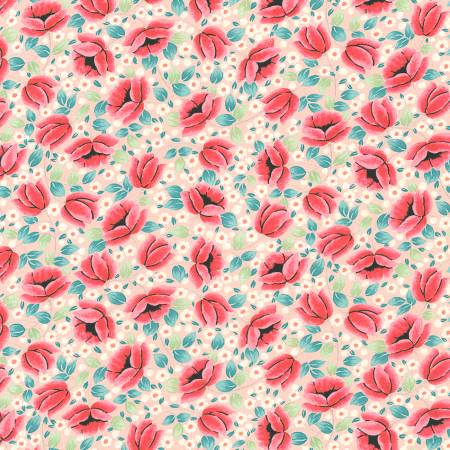 Fabric, Lawn, London Calling, Peach Floral SRKD20256144