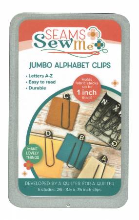 Seams Sew Me Jumbo Alphabet Clips # SSM-ALPHA