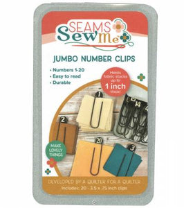 Seams Sew Me Jumbo Number Clips # SSM-NUMBER