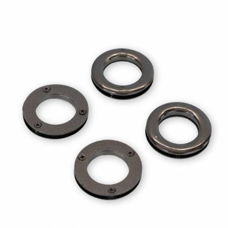 Four Screw Together Grommets 1" Gunmetal  STS228B