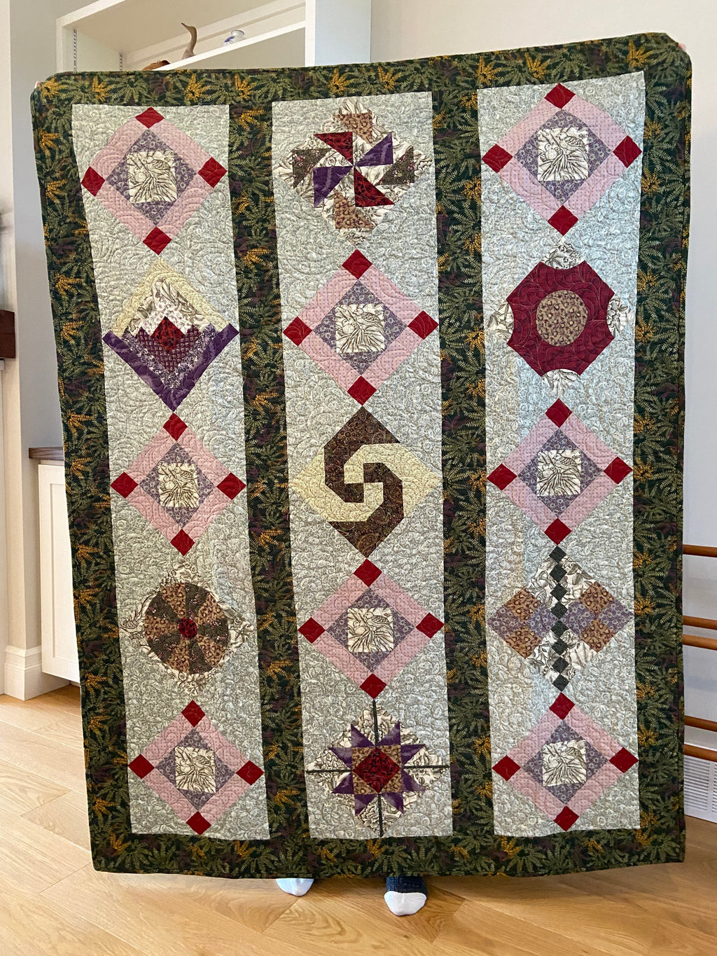 Pattern, Scrappy Sampler Quilt, Block of the Month ABQ-123