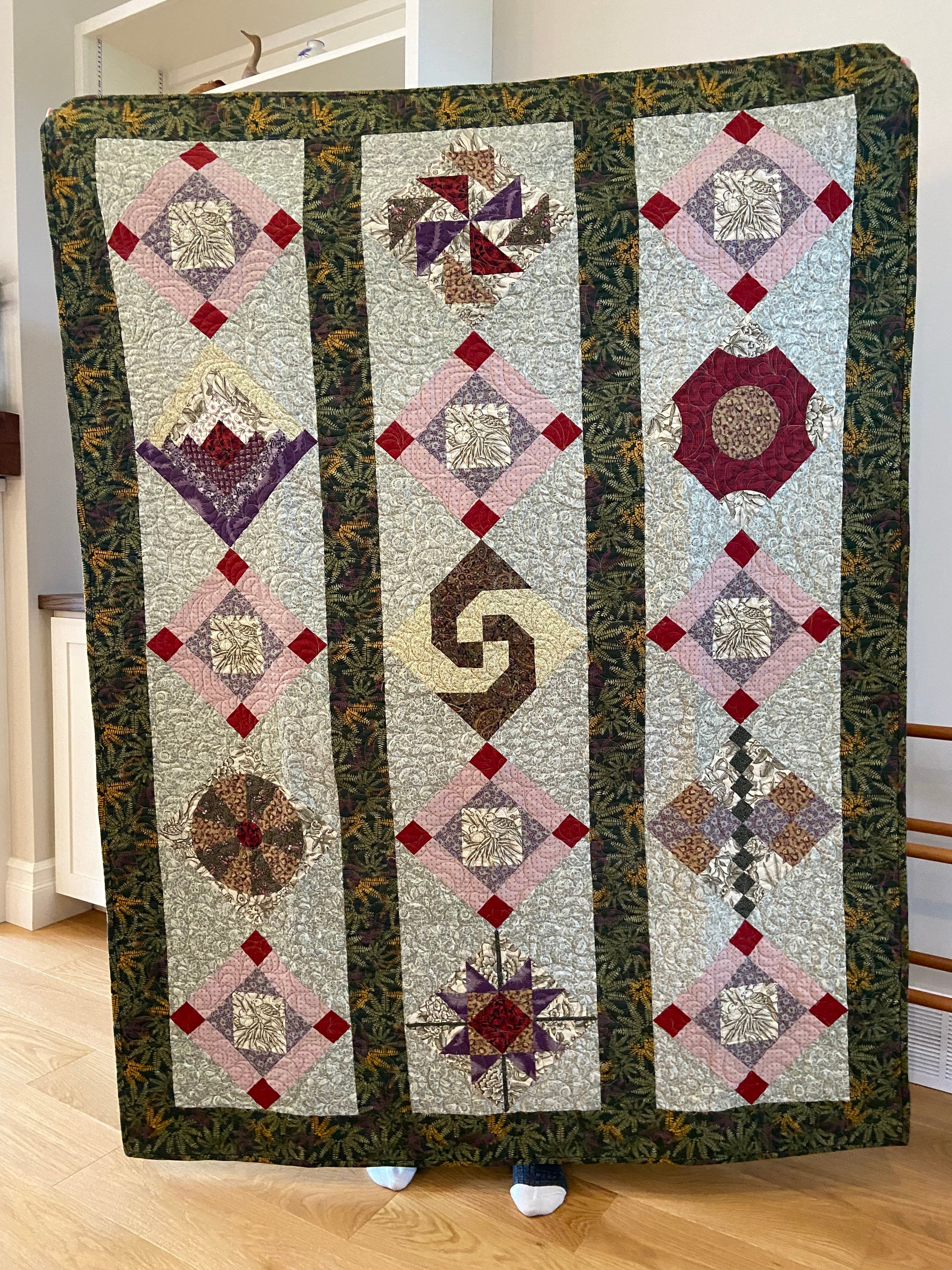 Pattern, Scrappy Sampler Quilt, Block of the Month ABQ-123