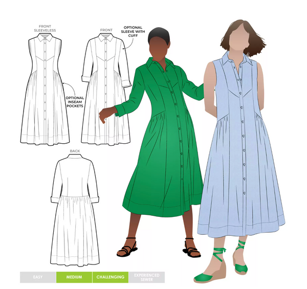 Pattern, Style Arc, Hampton Woven Dress