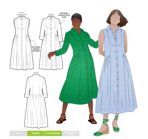 Pattern, Style Arc, Hampton Woven Dress