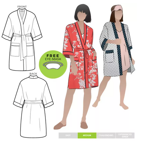 Pattern, Style Arc, Loungewear Robe