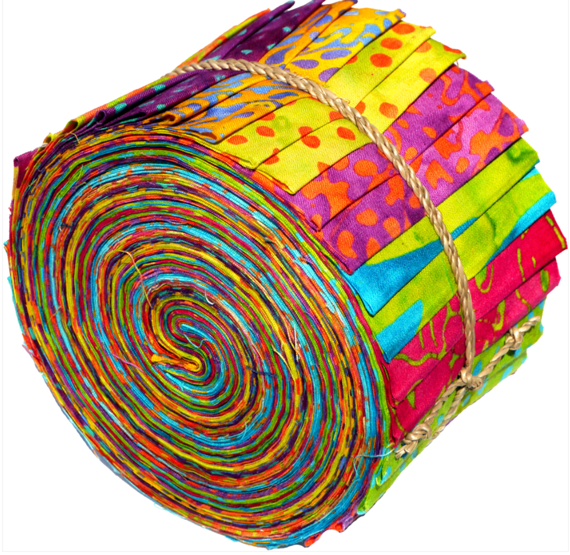 Fabric, 2 1/2" Strips, Sushi Roll Noah's Arc SUR-13