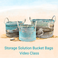 Video Sewing Class, Storage Solutions Bucket Bags