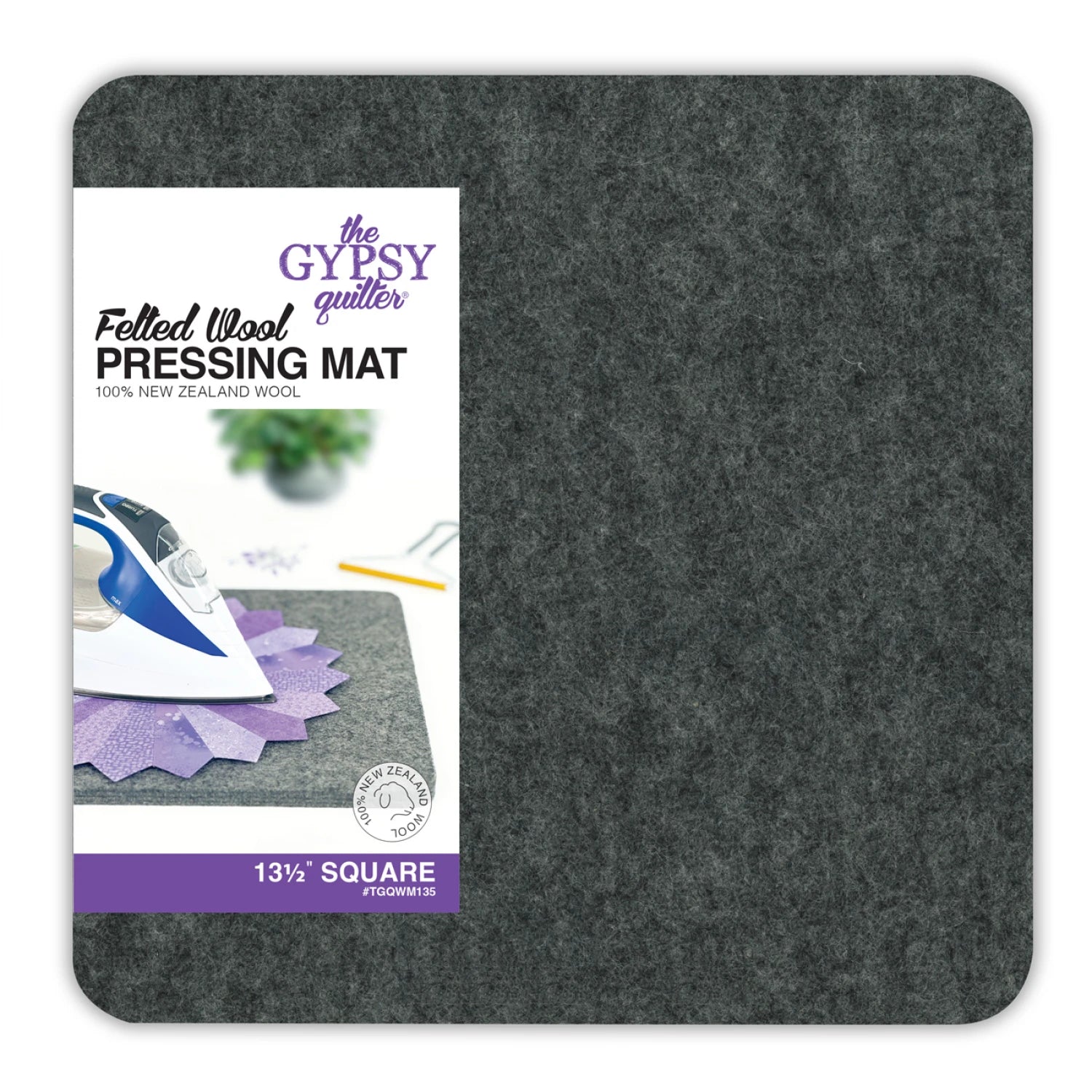 Wool Mat, 13.5" x 13.5"