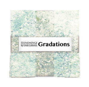 Fabric, Pre-cut, Stonehenge Gradations Gemstone 10" Tiles 42pcs
