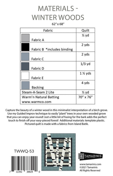 Pattern, Winter Woods # TWWQ-53