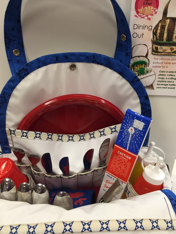 Pattern, Dining Out, Table Service Carrier for Picnics ABQ-164