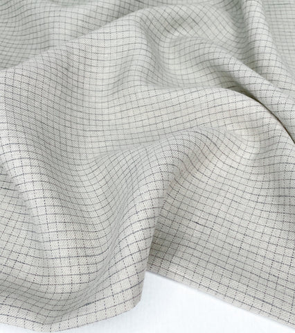 Fabric, Utopia Check Natural/Gray 2684