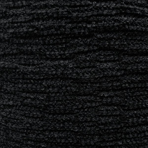 Fabric, Chenille Knit Solid Black