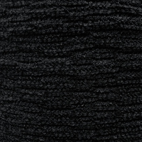 Fabric, Chenille Knit Solid Black