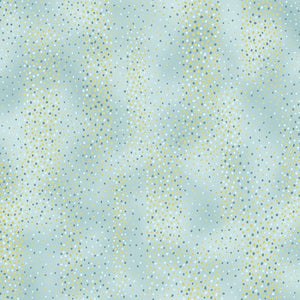 Fabric, Chickadee Cheer, Aqua/Gold  27176-41