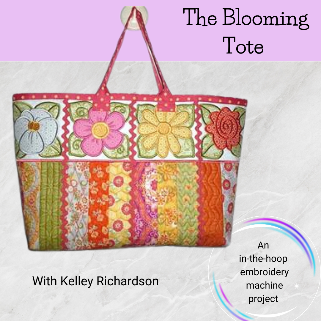 Class, The Blooming Tote Embroidery Machine Workshop