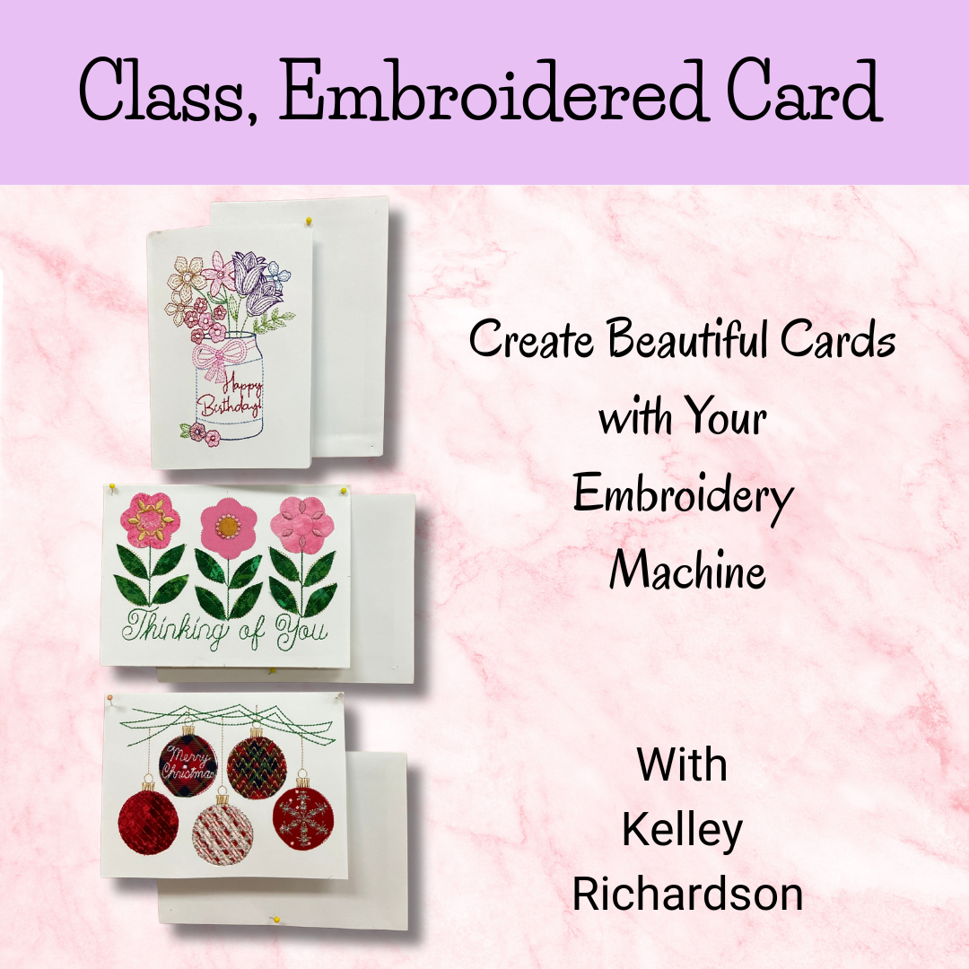 Class, Embroidered Cards