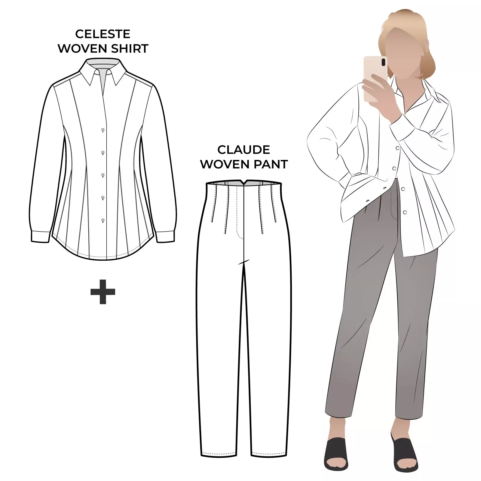 Pattern, Style ARC, Celeste Woven Shirt