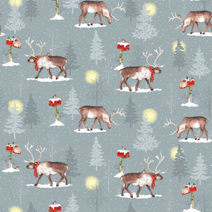 Fabric, Winter Moon,  Deer 80970 Col 3