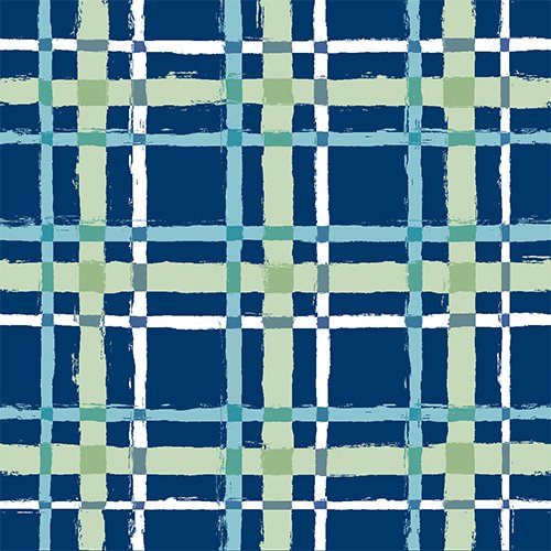 Fabric, Forest Friends Plaid Navy 18676-NVY