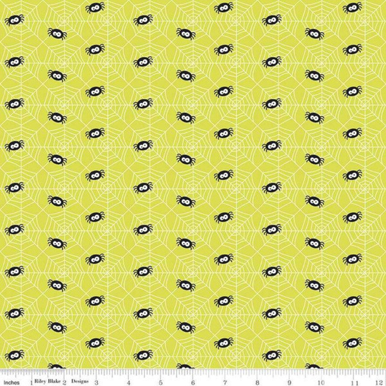 Fabric, Knit, Riley Blake, Ghouls & goodies  K5303   Lime