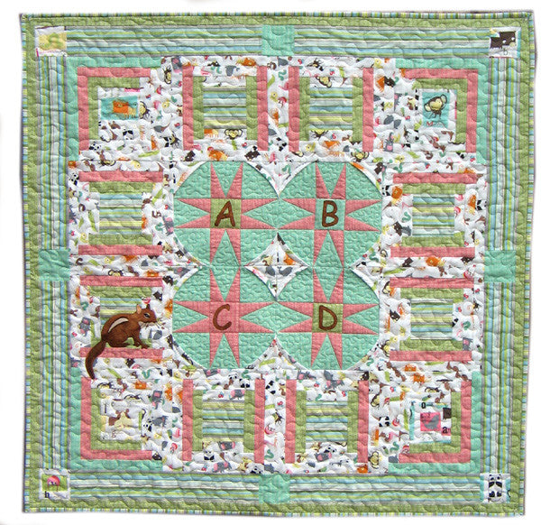 Pattern, C is for Chipmunk, Baby Quilt ABQ-146