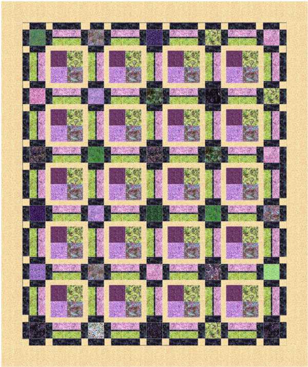 Pattern, Piccadilly Quilt, multi-sized ABQ-167