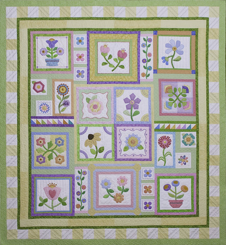 Class, Stitchers Garden Block of the Month Quilt